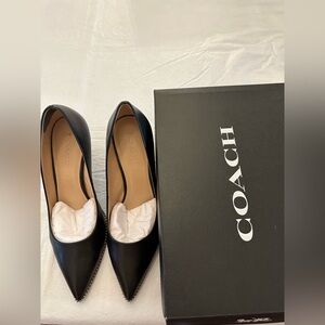 Coach Waverly Black Heels
